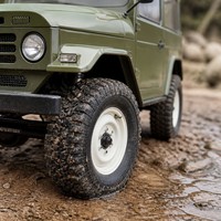 Jouets RC pour adultes, SUV vintage vert 4x4 télécommandé, qualité hobby, cadeau, tout-terrain, métal, chargeur inclus, homologué EN71 CE