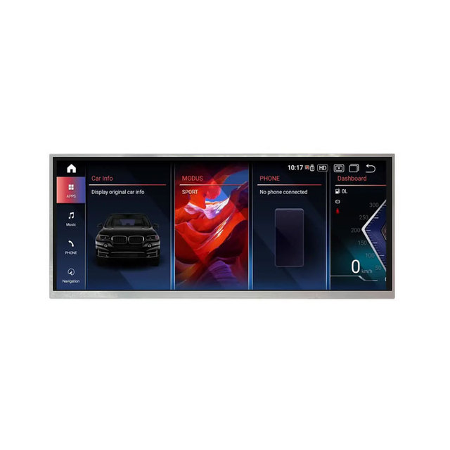 12.3 Inch Bar Display 1920x720 LVDS High Brightness LCD Panel With LVDS to H-DMI for Car Navigation