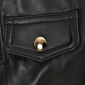 عالية الجودة مخصص للدراجات النارية المعاطف الجلدية مع سستة النساء بالجملة مخصص جاكت مطبوع رياضي الشكل جلد طبيعي - Product Image 5