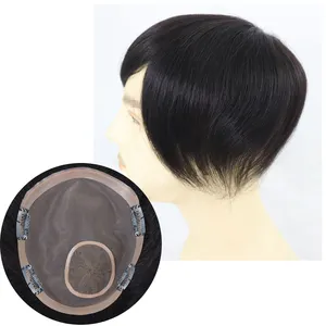 Hair Patch Wigs With Clip For Men Toupee Super Skin India Human Hair Shandong Toupee Supplier