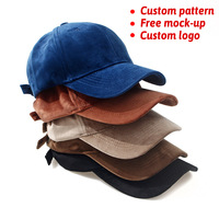 Gorra de Béisbol Personalizada con Logotipo Bordado en 3D, Estilo Deportivo y Formal, de 6 Paneles, de Terciopelo y Gamuza, para Hombre y Mujer