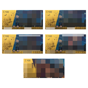 Custom Movie Souvenir Gold Plated Ticket Polymer Bank Notes Plastic <strong>Banknote</strong> - Product Image 1