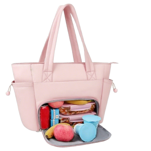 15.6 Portable <b>Work</b> Laptop Tote <b>Bag</b> for Women with Insulated Lunch Compartment Zipper Closure Quilted Design-Teacher & Nurse Use - Product Image 1