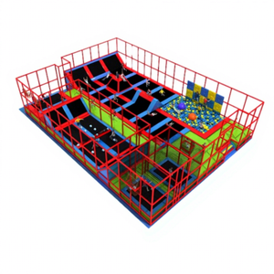 Château de saut d'intérieur de parc de <span class=keywords><strong>trampoline</strong></span> de thème de jungle pour des enfants et des adultes du fournisseur - Product Image 1