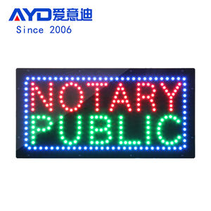 12*24 pollici di alta luce notaio pubblico <span class=keywords><strong>Led</strong></span> segno, luce anteriore animata <span class=keywords><strong>Led</strong></span> segnaletica interna - Product Image 1