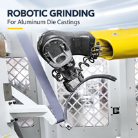 Système de meulage robotisé flexible et adaptatif automatisé pour le polissage et l'ébavurage des surfaces de pièces moulées en aluminium