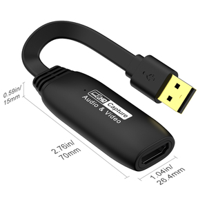 Dispositif de capture externe USB2.0 ABS Carte de capture vidéo USB 1080P pour HDTV Ordinateur portable Télé<span class=keywords><strong>phone</strong></span> portable - Product Image 1