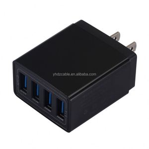 Smart Wall Phone <b>Charger</b> 4USB <b>Multi</b> Port Convenient Travel <b>Charger</b> Applicable to EU US UK - Product Image 1