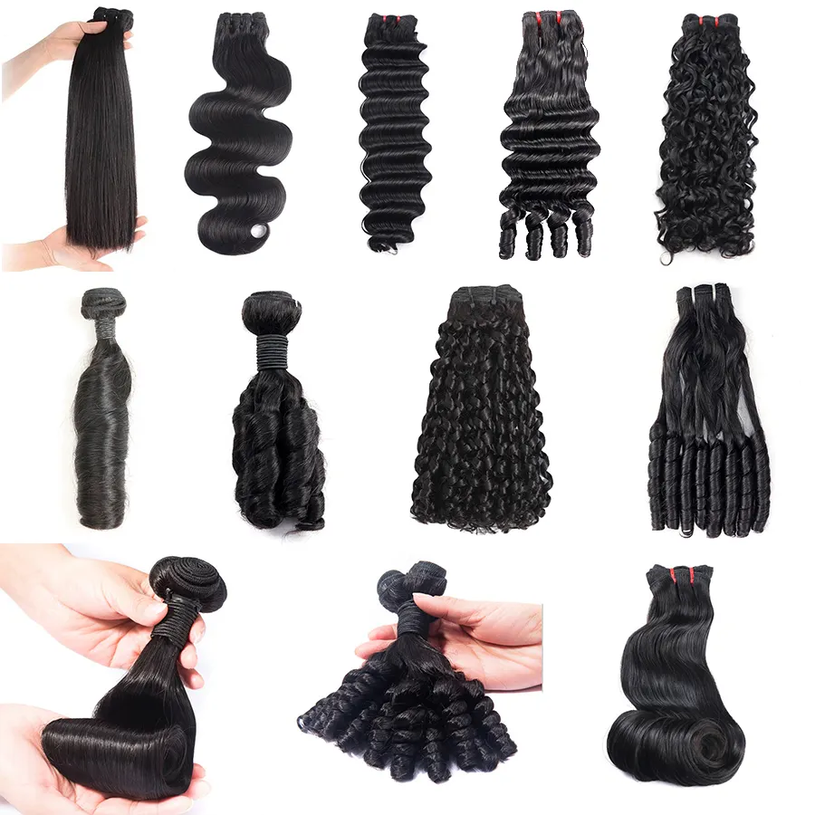 Sdd Bone Steil Hair Extension Bundels Rauw Onbewerkt Braziliaans Haar 13a Super Dubbel Getekend Maagdelijk Menselijk Haar Bundels Weven