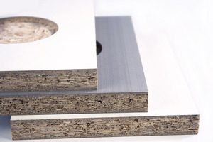 Tablero <span class=keywords><strong>de</strong></span> Partículas Revestido <span class=keywords><strong>de</strong></span> Melamina Grado E0 4*9 Pulgadas - Paneles para Armarios Económicos - Product Image 4