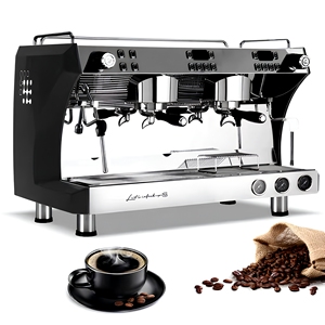 Máquina de Café Profesional Comercial con Bomba Importada, Máquina de Café Industrial para Cafetería, Cafetera Espresso para Bar CRM3120C - Product Image 1