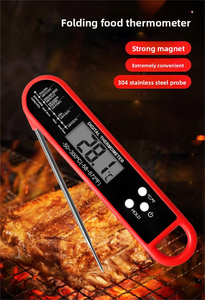 Termômetro de cozinha Doméstico Sonda Dobrável Eletrônica Leitura Instantânea Digital BBQ Grelha De Carne Cozinhar Termômetro Plástico OEM - Product Image 3
