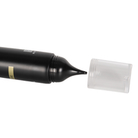 Tube de massage personnalisé en plastique noir de 40 ml, vide, pour réinitialisation du cuir chevelu, emballage cosmétique avec finition brillante et couvercle à vis, pour usage sur les lèvres