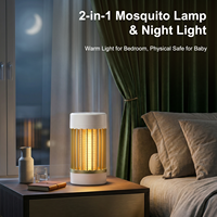 Nouvelle Lampe Anti-Moustiques Électrique LED 2026 Rechargeable par USB avec Lumière UV pour Utilisation Intérieure et Extérieure