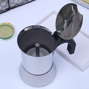 <span class=keywords><strong>Cafetera</strong></span> espresso de estufa de 200/300ml, <span class=keywords><strong>cafetera</strong></span> Moca italiana y <span class=keywords><strong>cubana</strong></span> de acero inoxidable 100% - Product Image 3