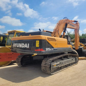 รถขุดไฮดรอลิกแบบตีนตะขาบ Hyundai 305LC-9T มือสอง น้ำหนัก 30.5 ตัน เครื่องยนต์ Cummins เกียร์ มอเตอร์ ประสิทธิภาพเชื่อถือได้ สำหรับงานดิน - Product Image 1
