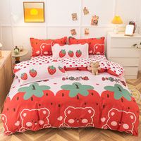 Ensemble de literie design en coton d'aloe vera, 4 pièces, ensemble de draps personnalisés, taille king, en stock