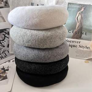 Nouveau Béret Unisexe en Laine Personnalisé <span class=keywords><strong>Automne</strong></span> Hiver 2025, Décontracté, avec Broderie 3D, Doublure Polaire, Bord Profond, Taille de Tête - Product Image 2