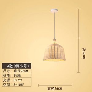 Lampada a Sospensione in Stile Zen Cinese, Paralume in Rattan, per Camera da Letto, Balcone, Ristorante, Matrimonio, <span class=keywords><strong>Arte</strong></span> Intrecciata - Product Image 6