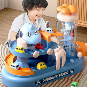 Nouveau Design <span class=keywords><strong>Dinosaure</strong></span> <span class=keywords><strong>Jouet</strong></span> <span class=keywords><strong>Garage</strong></span> Véhicule Ensemble de Jeu Mini Voitures et Rampe Piste de Course Électrique Parking Jouets pour Enfants - Product Image 2
