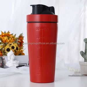Bouteille shaker de sport isotherme en acier inoxydable 750 ml, personnalisable, écologique, avec boule mélangeuse pour protéines - Product Image 2