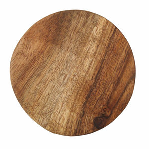 Sous-verres ronds en bois écologiques classiques du Vietnam avec support, couleur miel, taille personnalisée, en stock, vente en gros - Product Image 6