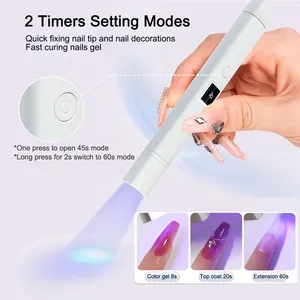 Lámpara UV LED para Uñas, Mini Lámpara UV para Manicura, Secador de Uñas Ultravioleta, Lámpara de Pie Profesional - Product Image 3