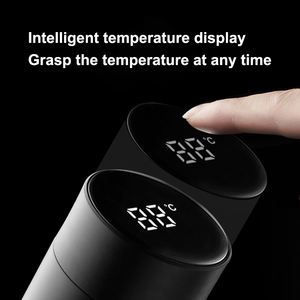 Tumbler intelligente in acciaio inox LED Display digitale della temperatura portatile Smart <span class=keywords><strong>Thermos</strong></span> <span class=keywords><strong>per</strong></span> acqua e caffè coperchio bevande - Product Image 3