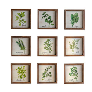 Nordic Style Plant Art <b>Paintings</b> Solid Wood <b>Frame</b> Realistic Wall Decor <b>For</b> Corridor Kitchen Bedroom - Product Image 5
