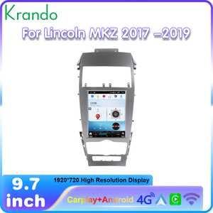 Krando 9,7 "estilo Tesla unidad principal de coche para <span class=keywords><strong>Lincoln</strong></span> MKZ 2017 - 2019 4G inalámbrico Carplay navegación Autoradio Android Radio de coche GPS - Product Image 3