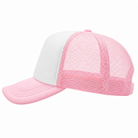 Casquette de baseball unisexe en mousse avec logo personnalisé, blocs de couleur, maille respirante, protection solaire pour l'été et les activités de plein air