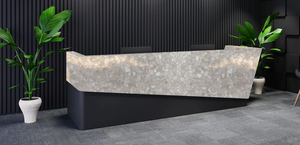 YUSHI Moderne De Luxe Rétro-Éclairé Agate Gemstone Translucide Villa Cuisine Île Bar <span class=keywords><strong>Comptoir</strong></span> <span class=keywords><strong>pour</strong></span> Hôtel Vanity Top Utilisation - Product Image 6