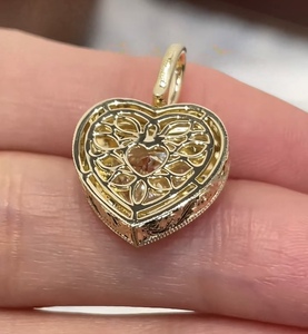 Joyería Fina Personalizada, Colgante de Oro Sólido Real de 9k, 10k, 14k, 18k, Oro Rosa, Amarillo, Blanco, Diamante/Gema de Laboratorio, Fabricación en Fábrica - Product Image 3