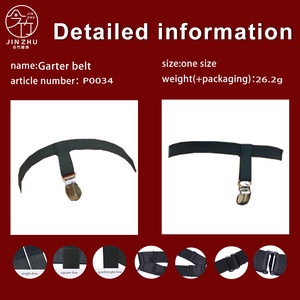 Ceinture <span class=keywords><strong>porte</strong></span>-jarretelles sexy en dentelle noire amincissante avec clips pour bas, réglable et antidérapante pour femme. - Product Image 4