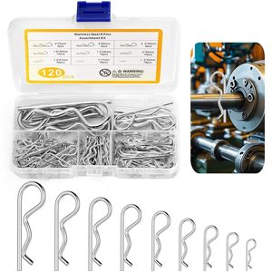 Galvanized Safety <b>Clips</b> 9 Sizes <b>Spring</b> Steel Bright Finish Construction Industry Use - Product Image 4