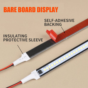 Hohe Helligkeit AC <span class=keywords><strong>220V</strong></span> <span class=keywords><strong>LED</strong></span> Hart lichtst reifen 30/40cm SMD <span class=keywords><strong>LED</strong></span> fluor zierende Flutlicht röhre Aluminium IP44 für industrielle Vitrine