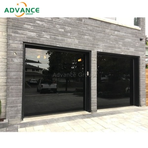 Moderne luxe trempé miroir verre sectionnel automatique commercial aluminium sans cadre <span class=keywords><strong>deux</strong></span> voitures <span class=keywords><strong>portes</strong></span> <span class=keywords><strong>de</strong></span> <span class=keywords><strong>garage</strong></span> pour villas - Product Image 3