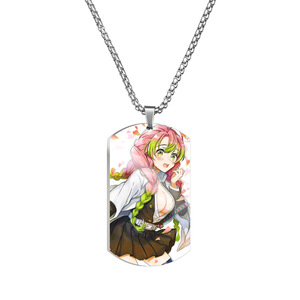 33 Styles Porte-clés <span class=keywords><strong>Demon</strong></span> <span class=keywords><strong>Slayer</strong></span> KamadoTanjirou Inosuke Collier de Guts Porte-clés Noir Poupée Jouet Porte-clés en Métal - Product Image 5