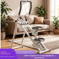 Treppensteiger für Indoor-Aerobic-Fitness; Neuer Klappbarer Stepper mit Doppelgeländer für den Heimgebrauch