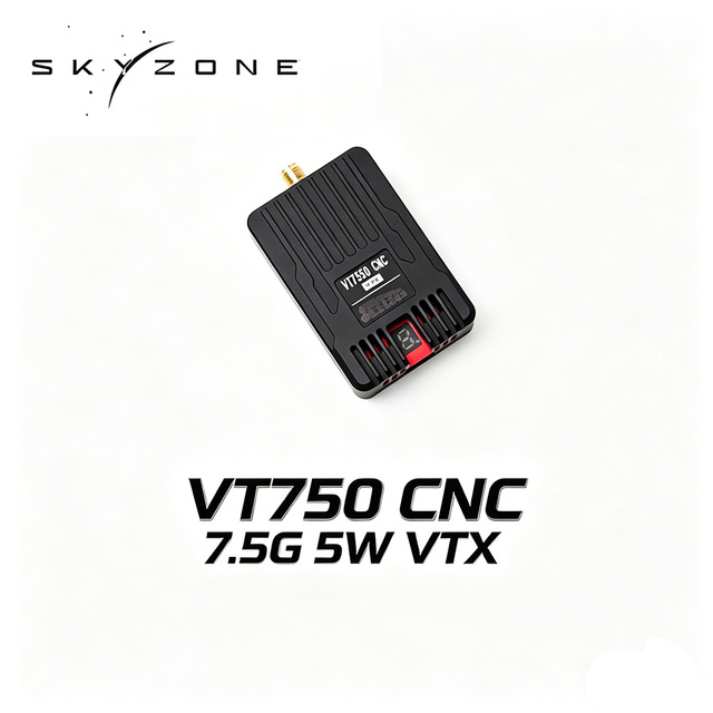 SKYZONE 7.5GHz 5W High Power VTX Video Transmitter W CNC Shell VT7550 for Long Range RC FPV Drone Aircraft