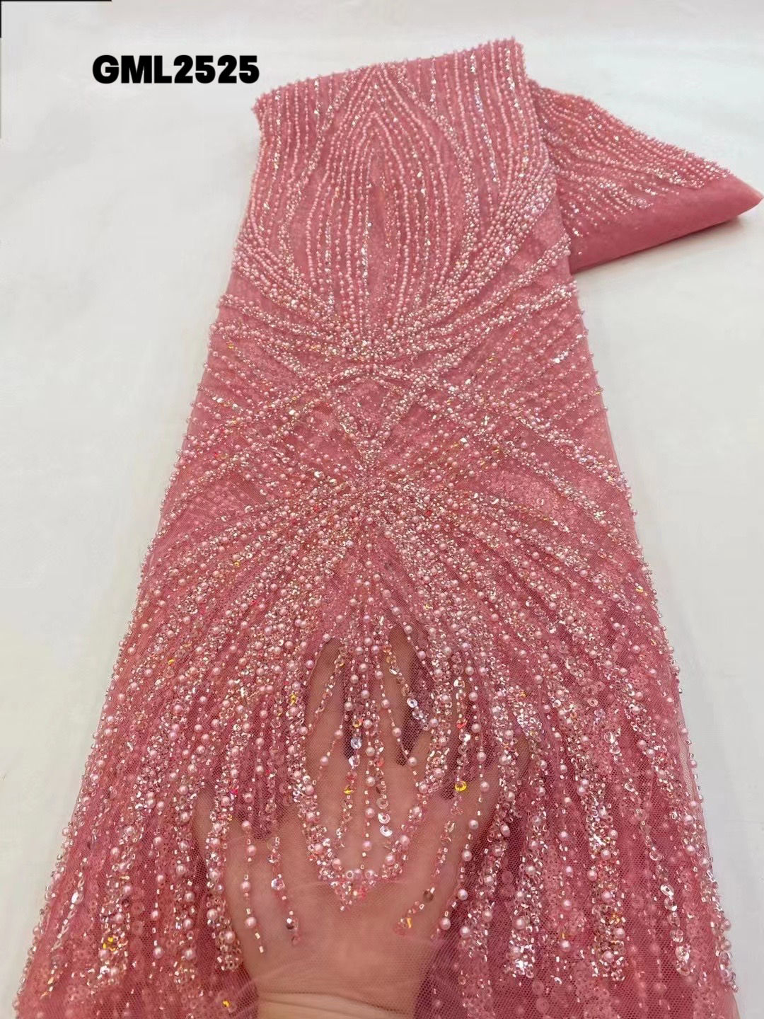 beaded lace fabric for african wedding dresses