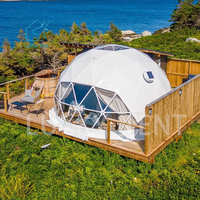 Tente de camping familiale de luxe de haute qualité pour l'extérieur Domo House Dôme géodésique préfabriqué