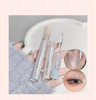 Fard à paupières liquide minéral Gemstone Tears, scintillant lumineux, paillettes fines nacrées, anti-bavures, effet goutte d'eau, illuminateur