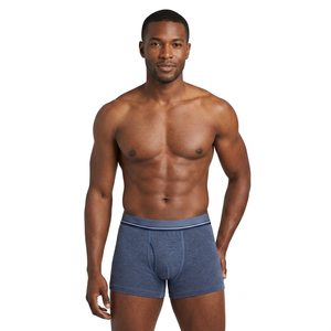 Boxers pour hommes, taille mi-haute, en coton tricoté, respirant, écologique, vente en gros, approvisionnement en vrac, importateurs de mode mondiaux - Product Image 1