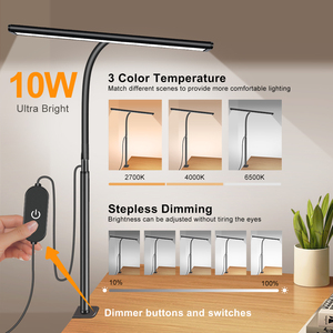<span class=keywords><strong>Led</strong></span> bàn đèn cho văn phòng nhà nghiên cứu mắt-chăm sóc kiến trúc sư đèn với kẹp mờ có thể điều chỉnh cổ ngỗng <span class=keywords><strong>LED</strong></span> đèn bàn - Product Image 3