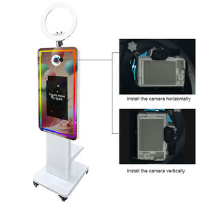 Flight Case Pack 21,5/32 pouces Écran tactile LCD Mariage Fête DSLR Selfie Magic Mirror Photo Booth avec <span class=keywords><strong>imprimante</strong></span> - Product Image 5