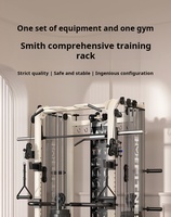 Machine de gymnastique Smith en acier complète pour une utilisation en intérieur Station multifonction poitrine dos bras entraînement musculation exercice
