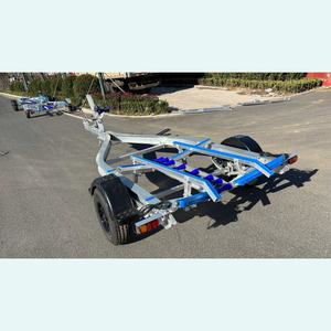 <span class=keywords><strong>Remorque</strong></span> pour <span class=keywords><strong>bateau</strong></span> en aluminium de petite taille 15 pieds (4,8 m) avec couchettes en polyéthylène, essieu simple, identification VIN CE DOT, transporteur de jet ski et de <span class=keywords><strong>bateau</strong></span> et déplacement - Product Image 2