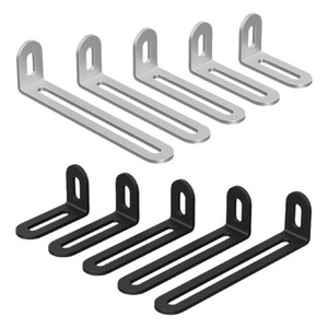 Support d'étagère en L Yuyao 73x25x15x1.4mm en acier pour fixation de meubles d'intérieur - Product Image 1
