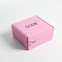Boîtes d'Expédition Roses avec Logo Personnalisé pour Petites Entreprises, Petites Boîtes Postales en Carton Ondulé pour Emballage et Coffrets Cadeaux